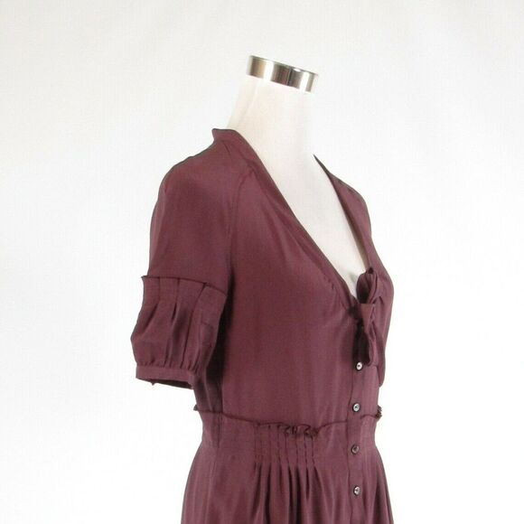 Mauve purple MALO A-line dress IT42 8 - Picture 4 of 8
